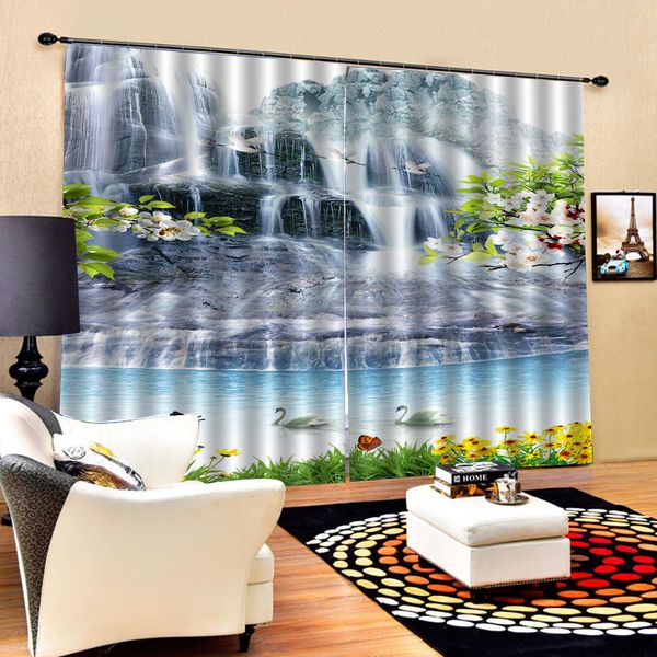 

blackout curtain white waterfall curtains 3d curtains set for bed room living room office l home wall decorative