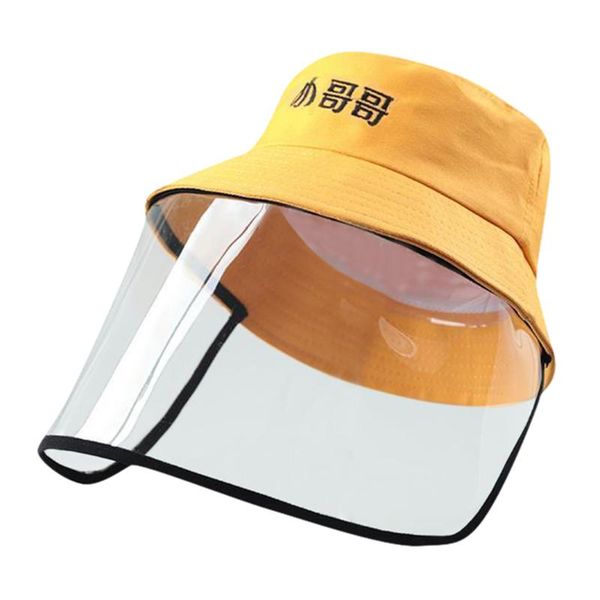 

protective cap spittle dustproof cartoon children protective hat transparent face cover hat kitchen fume eye protection hat#0422, Blue;gray