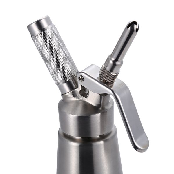 

профессиональный дозатор взбитых сливок из нержавеющей стали / 3 украшающие насадки бесплатная чистящая щетка, использует стандартные картри