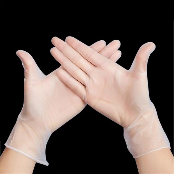 

100 pieces disposable pvc gloves cleaning tools kitchen medicinal food butcher laboratory protective working medical gloves