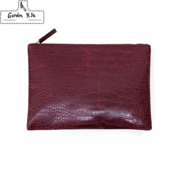 

2019 new fashion crocodile grain women's clutch bag leather women envelope bag clutch evening female clutches handbag