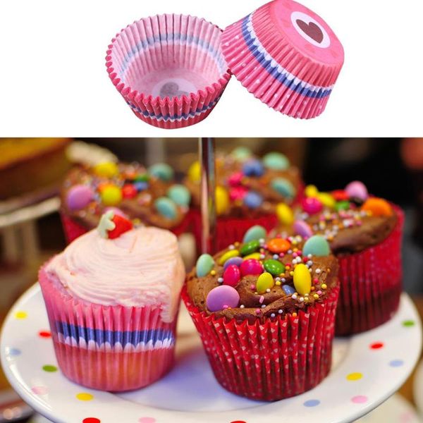 100PCS//Set Muffin Cupcake Paper Cups Forms Cupcake Liner Baking Decorating Tools