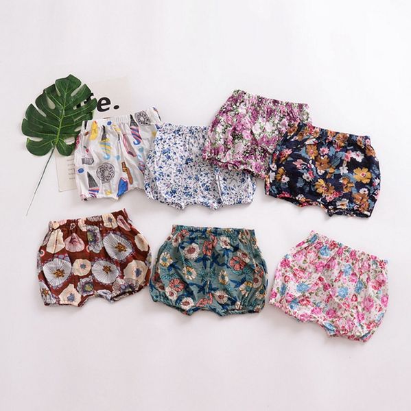 

pp pants flower printed baby shorts baby girls flower pp shorts summer fashion kids clothing 13 designs optional dhw2362, Black
