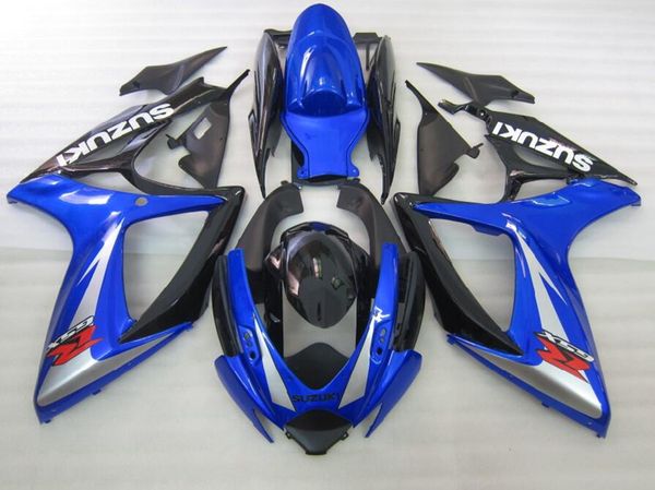 

4 gifts new abs motorcycle full fairings set fit for suzuki gsx-r600 gsx-r750 600 750 k6 gsxr 2006 2007 06 07 deep blue