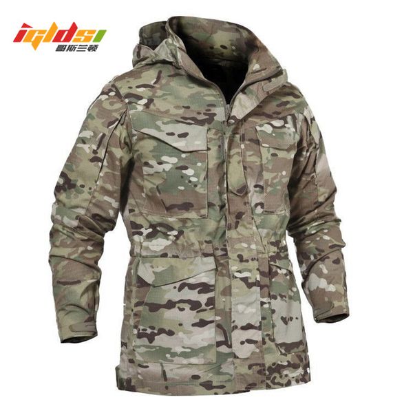 

men tactical jacket new 2018 spring autumn us army m65 field jacket trench coats hoodie casaco masculino windbreaker, Black;brown
