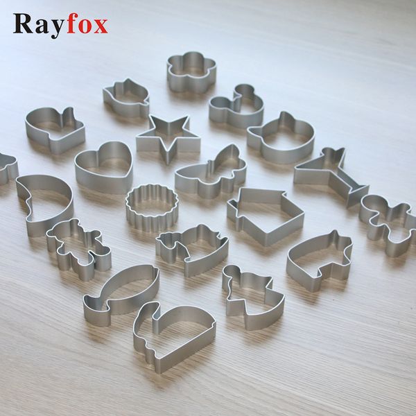 

61 style cookie cutters moulds aluminum alloy cute animal shape biscuit mold diy fondant pastry decorating baking kitchen tools