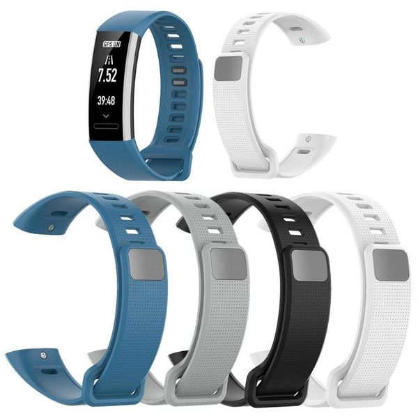 

21cm silicone watch band strap belt for huawei band 2/band 2 pro/ers-b19/ers-b29, Black;brown