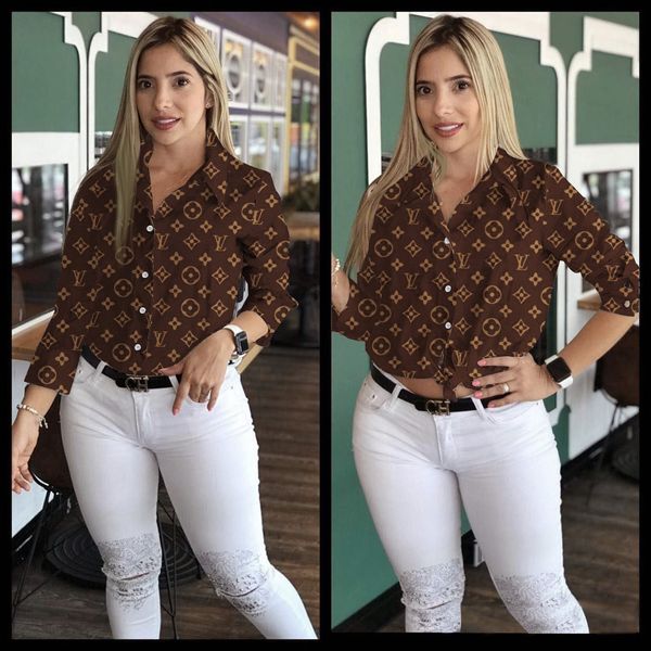 

Осенняя мода женщин Письмо печататься вскользь лето Sexy Топ Футболка женская Сыпучие Семь четверти рукавом Блузка