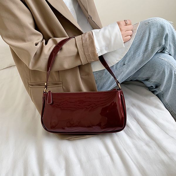 

women handbag patent leather small women's shoulder bag new 2020 tide fashion messenger bag spring and summer shoulder