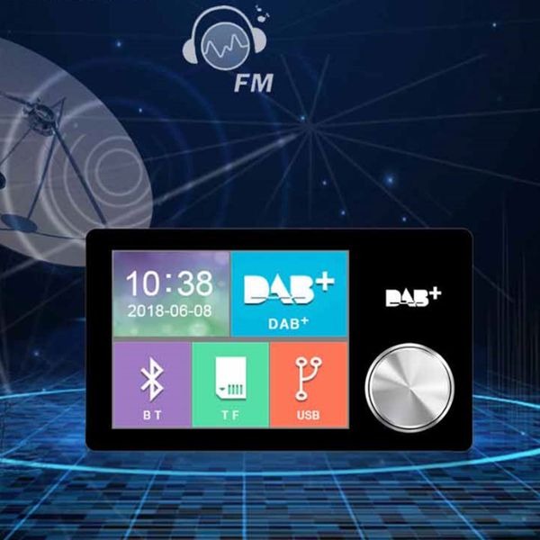 

2.8 inch dab wide view music streaming accessories car mounted broadcast receiver auto digital universal bluetooth color screen