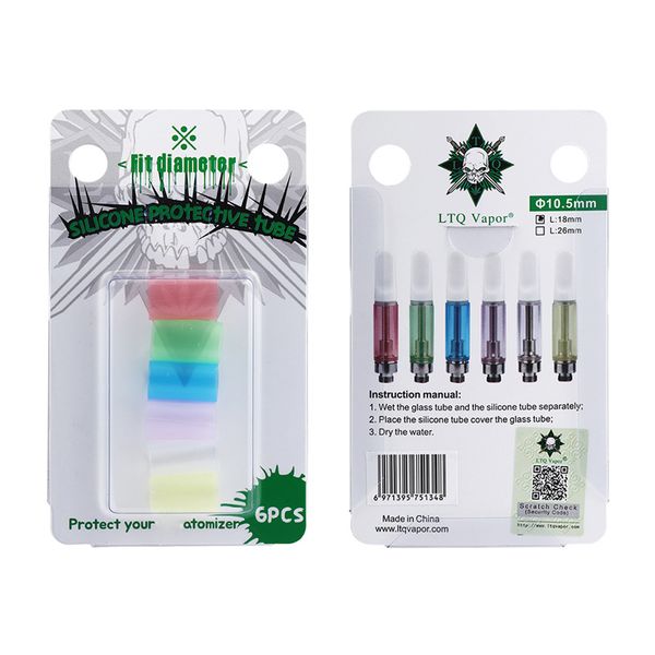 

Silicone Protective tube Original LTQ Vapor Tubes holder Protect Cartridges carts AC1003 TH205 TKO cookies rove dhl free