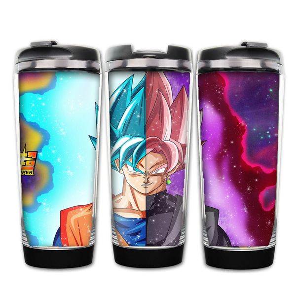 

super stainless steel water bottle 400ml goku coffee bottle cup gift drop shipping