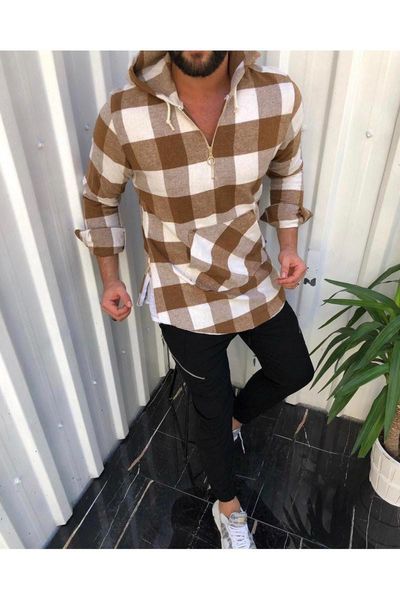 

mens plaid hoodies designer patchwork loose sweatshirt autumn mens casual, Black