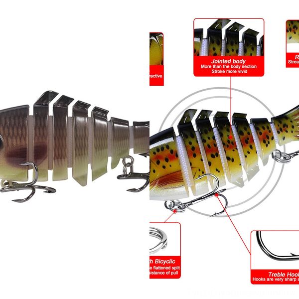 

tbafx steel luya hard bait 10cm * fishing built-in 15.5g ball bionic bait long sfake bait