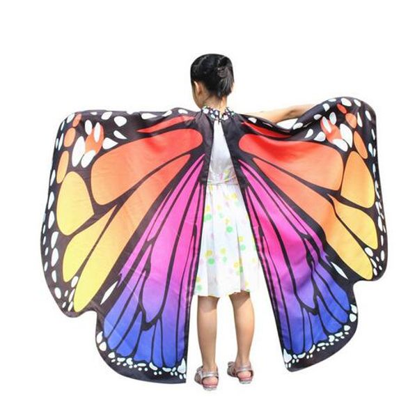 Малышные шали и пончо девушка бабочка крылья африканские женские шали дизайнерские шарфы нимфа пикси Pixie PONCHO костюм аксессуар GB448