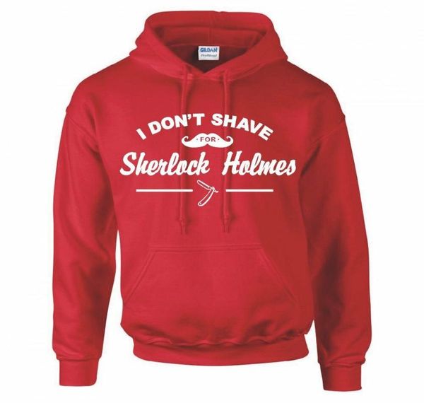 

* holmes "i don't shave, " new women men clothes coat hoodie, Black