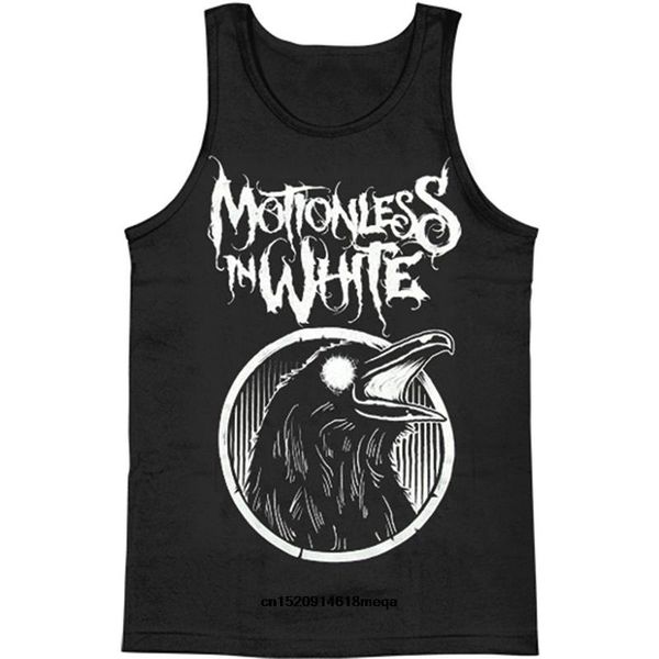 

funny t shirts motionless in white men's raven mens tank black, White;black