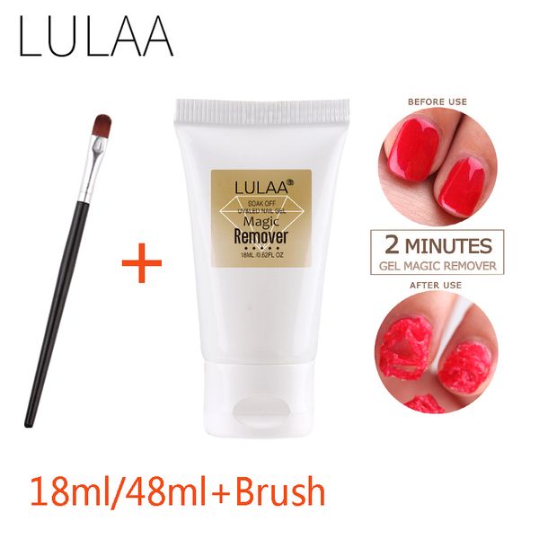 

lulaa 1-2 mins of busted nail polish remover magic remover nail gel soak polish degreaser lacquer with brush tslm1