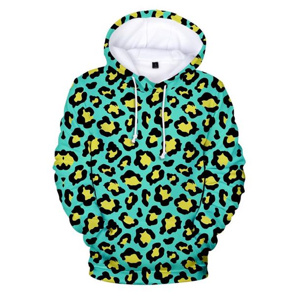 

aikooki 2020 leopard print hoodies hip hop sweatshirt streetwear fashion 3d hoodie men/women leopard 3d hoodies men sweatshirts, Black