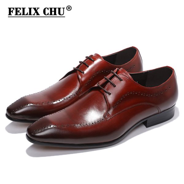 

luxury genuine leather formal derby shoes men pointed toe lace up elegant dress shoes comfortable oxfords footwear size 39-46, Black