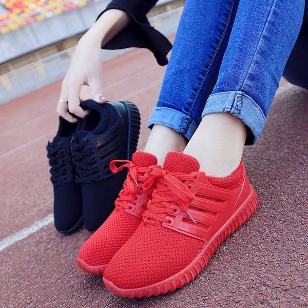 

spring women shoes summer casual breathable mesh shoes woman outdoor sneakers women men zapatos de mujer 2020 flats, Black