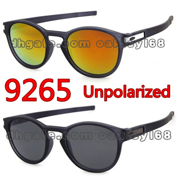

2019 fashion brand designer sunglasses latch 9265 vintage round frame sun glasses fishing sports men and women sunglasses, White;black