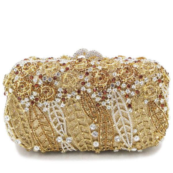 

синий роскошный золотой фиолетовый цвет сумки женщины зеленый кристалл сцепления цветок вечерние сумки свадебные цветочные сумки свадебный к