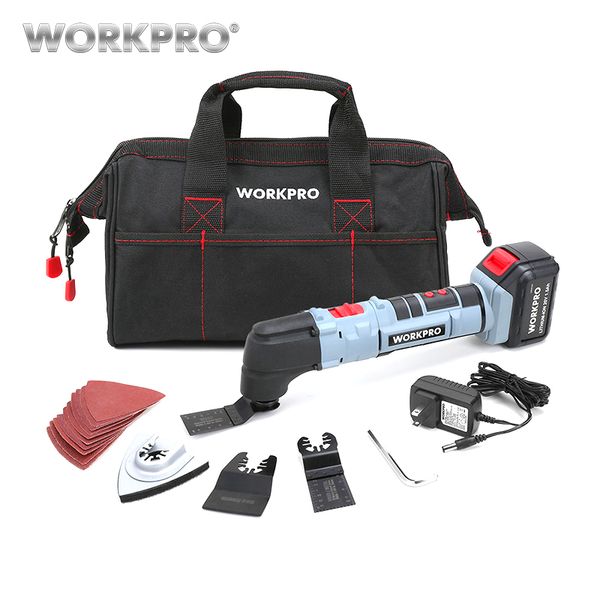 

workpro 18v/20v power oscillating tool set lithium-ion multi power saw tools for home diy renovation tools electric trimmer saw