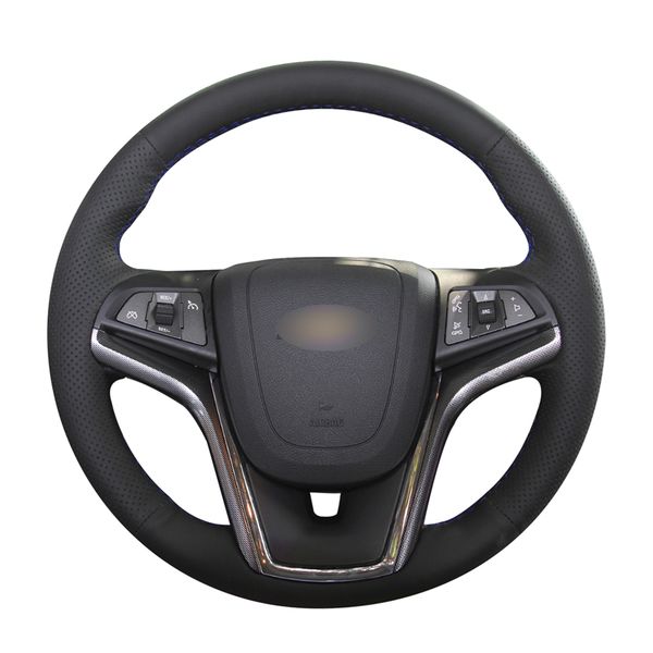 

hand-stitched black pu artificial leather car steering wheel cover for malibu 2011-2014 volt 20112012 2013-2015
