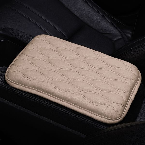 

interior armrest box pad cover center console leather cushion universal