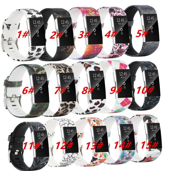 

New fa hion port ilicone wri t watch trap bracelet watch band replacement watchband bracelet for fitbit charge 2 watchband v ver a band