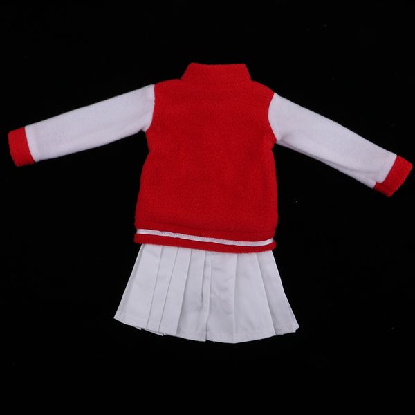 

charming 1/3 girl dolls baseball uniform coat with white dress set for bjd changing kits