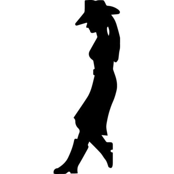 

13.5*5.2cm leaning cowgirl decal country beautiful handsome and cool stickers 2019 new style car styling