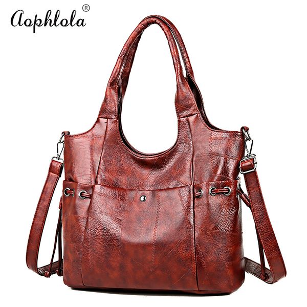 

vintage soft pu leather ladies shoulder bag women messenger bags large totes designer crossbody handbags female shopping bags