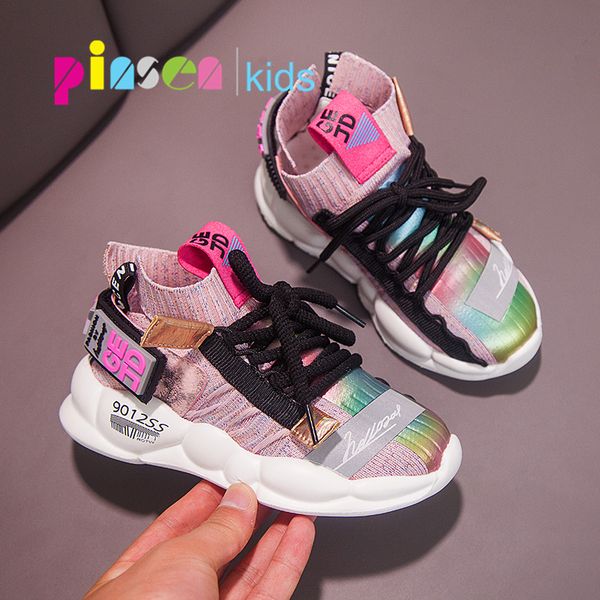 

2019 autumn kids sneakers girls shoes boys fashion casual children shoes for girl sport running child shoes chaussure enfant t200114, Black;red