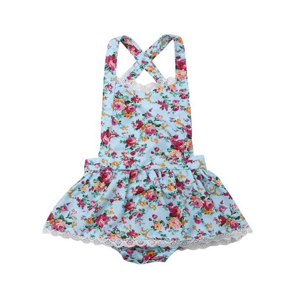 

бренд imcute девочка цветочный платье лето младенческой новорожденных девочек цветочные платья малышей боди комбинезон кружевной комбинезон, Red;yellow