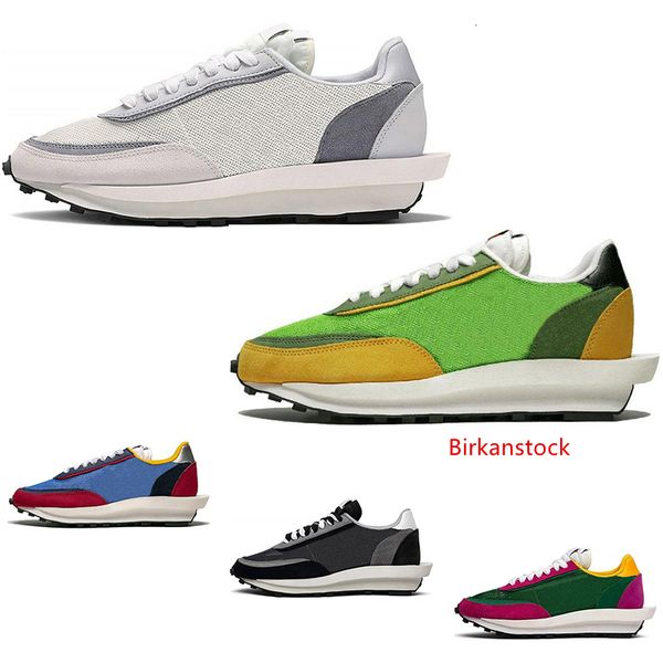 

2020 sacai ldv waffle running shoes for men women black white grey pink green gusto varsity blue athletic fashion sports sneakers size 36-45