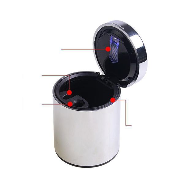 

borzecki car ashtray with led lights ashtray for cars diamond black diamond plated two-color sd-1204