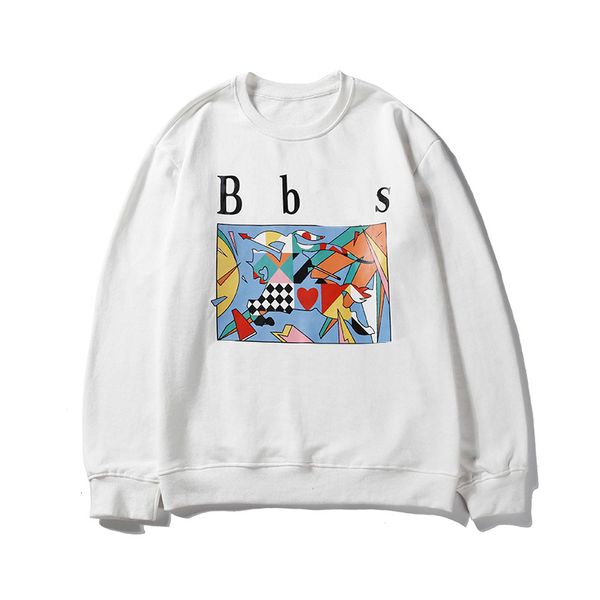 

bur spring hoodie mens designer sweater o-neck burberri trend brand cotton pullover color logo printing casual men women sweater asia m-xxl, Black