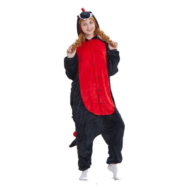 

kingurumi unicorn animals dinosaur pijamas for women winter warm female nightgown kigurumi one-piece popular 2019 selling, Blue;gray