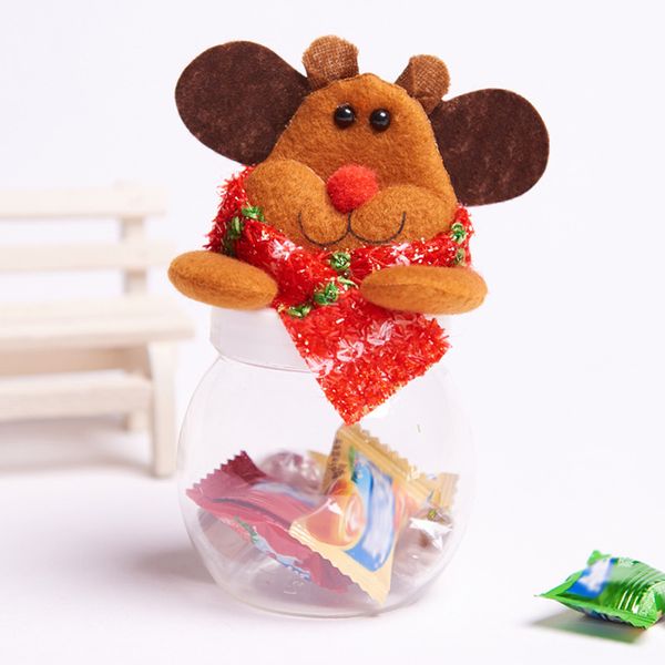 

christmas candy storage bottle jar sweet gift box santa jar container decor