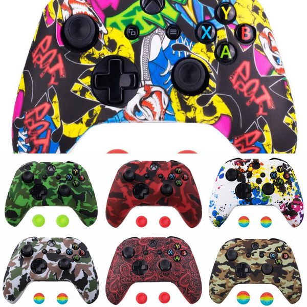 

yfxjy grips protector ps4 xbox one xbox 360 controllers key ps3 soft skid-proof silicone thumbsticks cap thumb stick caps joystick case for