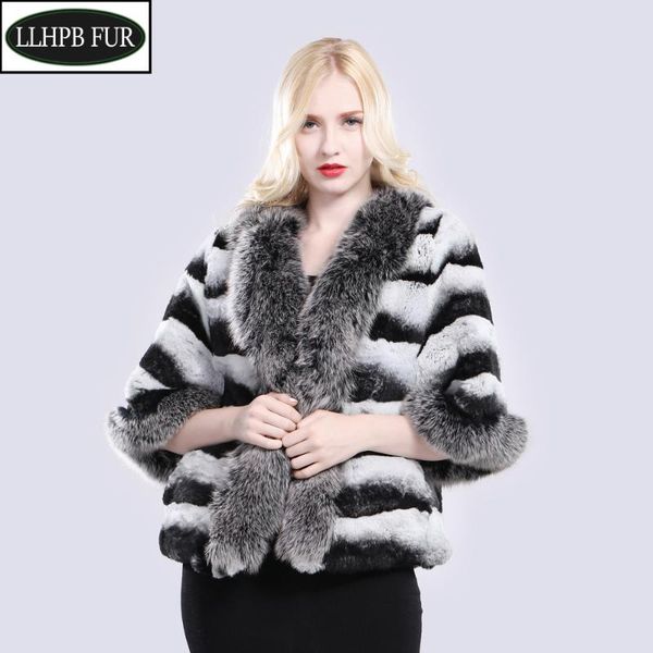 

2020 new winter women quality 100% genuine rex fur coat lady thick natural real rex fur jacket with collar, Black