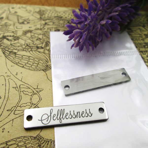 

40pcs--"selflessness connector"stainless steel charms more style for choosing diy charms pendants for necklace, Bronze;silver