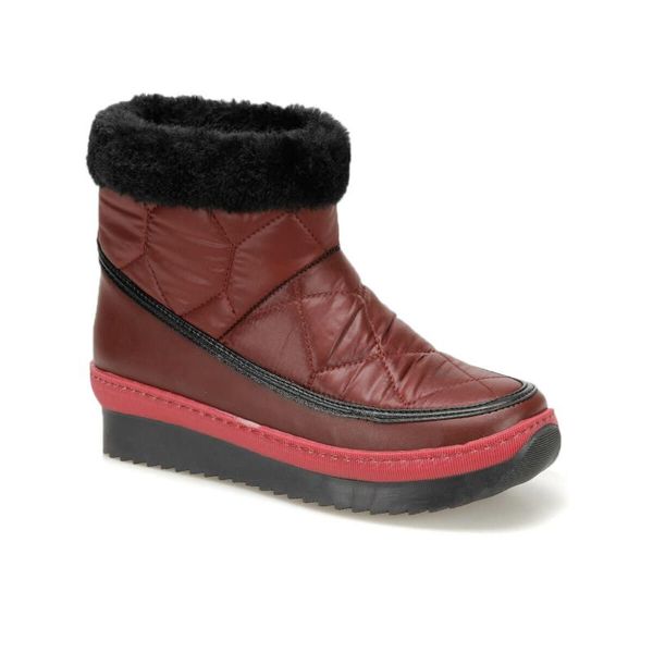 

flo barrus k31z skin maroon women 's boots butigo, Black