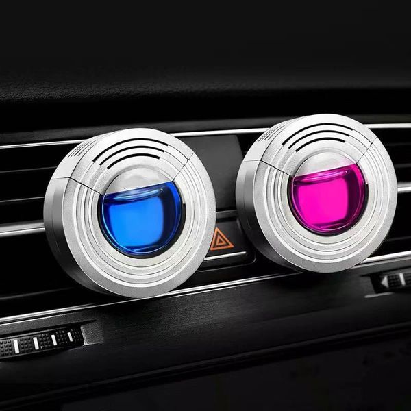 

car air freshener air conditioner vent clip liquid fragrance auto outlet perfume round car-styling auto interior accessories