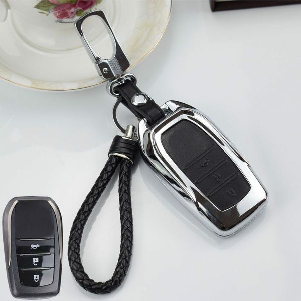 

pouch car key case remote cover rope protector sealed for c-hr land cruiser 200 avensis