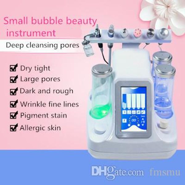 

6 in 1 new hydro microdermabra ion mall bubble kin pa cleaning beauty in trument hydro facial cleaning machine for deep kin cleaning