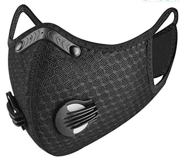 

dukars sports mask, dustproof mask activated carbon filtration exhaust gas anti pollen allergy pm2.5 workout running motorcycle cycling mask