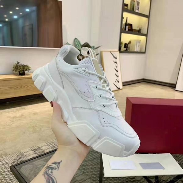 

platform designer luxury shoes vintage new men/women sports air shoes white casual shoes genuine leather ing, Black
